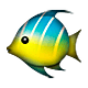 Emoji 🐠 Pesce Tropicale su Apple iOS 4.0.