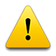 Émoji ⚠️ Symbole D’avertissement sur Apple iOS 4.0.