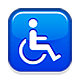 ♿ Emoji Símbolo De Cadeira De Rodas na Apple iOS 4.0.