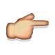 👉 Emoji Dorso De Mano Con índice A La Derecha en Apple iOS 4.0.