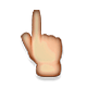 👆 Emoji nach oben weisender Zeigefinger von hinten Apple iOS 4.0.
