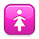 🚺 Emoji Señal De Aseo Para Mujeres en Apple iOS 4.0.