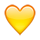 Emoji 💛 Cuore Giallo su Apple iOS 4.0.