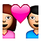 💑 Emoji Casal Apaixonado na Apple iOS 5.0.