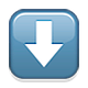 Emoji ⬇️ Freccia Rivolta Verso Il Basso su Apple iOS 5.0.