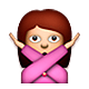 🙅 Emoji Persona Haciendo El Gesto De «no» en Apple iOS 5.0.