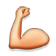 💪 Emoji Bíceps na Apple iOS 5.0.