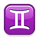 Emoji ♊ Segno Zodiacale Dei Gemelli su Apple iOS 5.0.