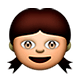 👧 Emoji Menina na Apple iOS 5.0.