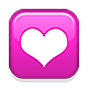 💟 Emoji Coração Decorativo na Apple iOS 5.0.