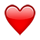 ❤️ Emoji Corazón Rojo en Apple iOS 5.0.