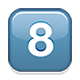 Émoji 8️⃣ Touches : 8 sur Apple iOS 5.0.