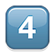 Emoji 4️⃣ Tasto: 4 su Apple iOS 5.0.