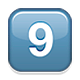 Émoji 9️⃣ Touches : 9 sur Apple iOS 5.0.