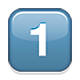 1️⃣ Emoji Teclas: 1 en Apple iOS 5.0.