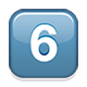 Émoji 6️⃣ Touches : 6 sur Apple iOS 5.0.