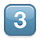 Emoji 3️⃣ Tasto: 3 su Apple iOS 5.0.