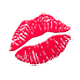 Émoji 💋 Trace De Rouge à Lèvres sur Apple iOS 5.0.