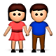 👫 Emoji Mann und Frau halten Hände Apple iOS 5.0.