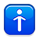 🚹 Emoji Banheiro Masculino na Apple iOS 5.0.