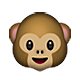🐵 Emoji Cara De Mono en Apple iOS 5.0.