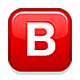 🅱️ Emoji Botão B (tipo Sanguíneo) na Apple iOS 5.0.