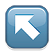 Emoji ↖️ Freccia In Alto A Sinistra su Apple iOS 5.0.