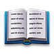 Emoji 📖 Libro Aperto su Apple iOS 5.0.