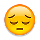 Emoji 😔 Faccina Pensierosa su Apple iOS 5.0.