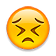 😣 Emoji Rosto Perseverante na Apple iOS 5.0.