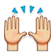 Émoji 🙌 Mains Levées sur Apple iOS 5.0.