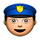 👮 Emoji Agente De Policía en Apple iOS 5.0.