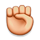 Émoji ✊ Poing Levé sur Apple iOS 5.0.