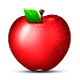 Émoji 🍎 Pomme Rouge sur Apple iOS 5.0.
