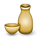 🍶 Emoji Sake-Flasche und -tasse Apple iOS 5.0.