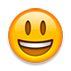 Emoji 😃 Faccina Con Un Gran Sorriso E Occhi Spalancati su Apple iOS 5.0.