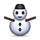 ⛄ Emoji Boneco De Neve Sem Neve na Apple iOS 5.0.