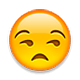 Emoji 😒 Faccina Contrariata su Apple iOS 5.0.