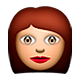 Émoji 👩 Femme sur Apple iOS 5.0.