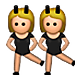 Emoji 👯 Persone Con Orecchie Da Coniglio su Apple iOS 5.0.