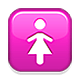 🚺 Emoji Banheiro Feminino na Apple iOS 5.0.