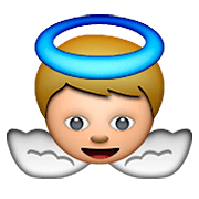 Émoji 👼 Bébé Ange sur Apple iOS 5.1.