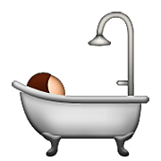 Emoji 🛀 Persona Che Fa Il Bagno su Apple iOS 5.1.