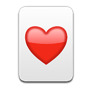 Émoji ♥️ Cœur Cartes sur Apple iOS 5.1.