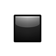 ▪️ Emoji Quadrado Preto Pequeno na Apple iOS 5.1.