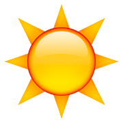 Emoji ☀️ Sole su Apple iOS 5.1.