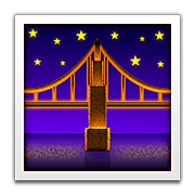 🌉 Emoji Brücke vor Nachthimmel Apple iOS 5.1.