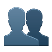 👥 Emoji Silhouette mehrerer Büsten Apple iOS 5.1.