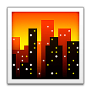 🌆 Emoji Cidade Ao Anoitecer na Apple iOS 5.1.