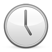 Émoji 🕔 Cinq Heures sur Apple iOS 5.1.